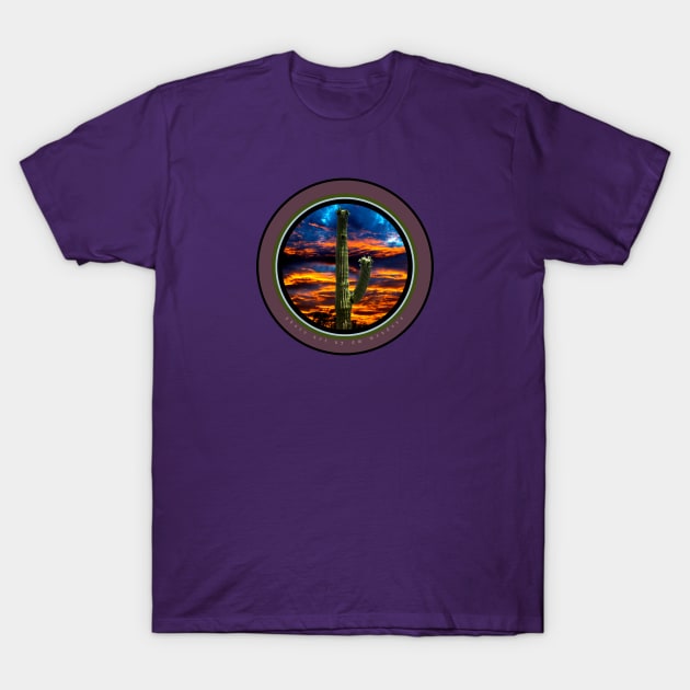 Saguaro Sunset T-Shirt by dm mendoza